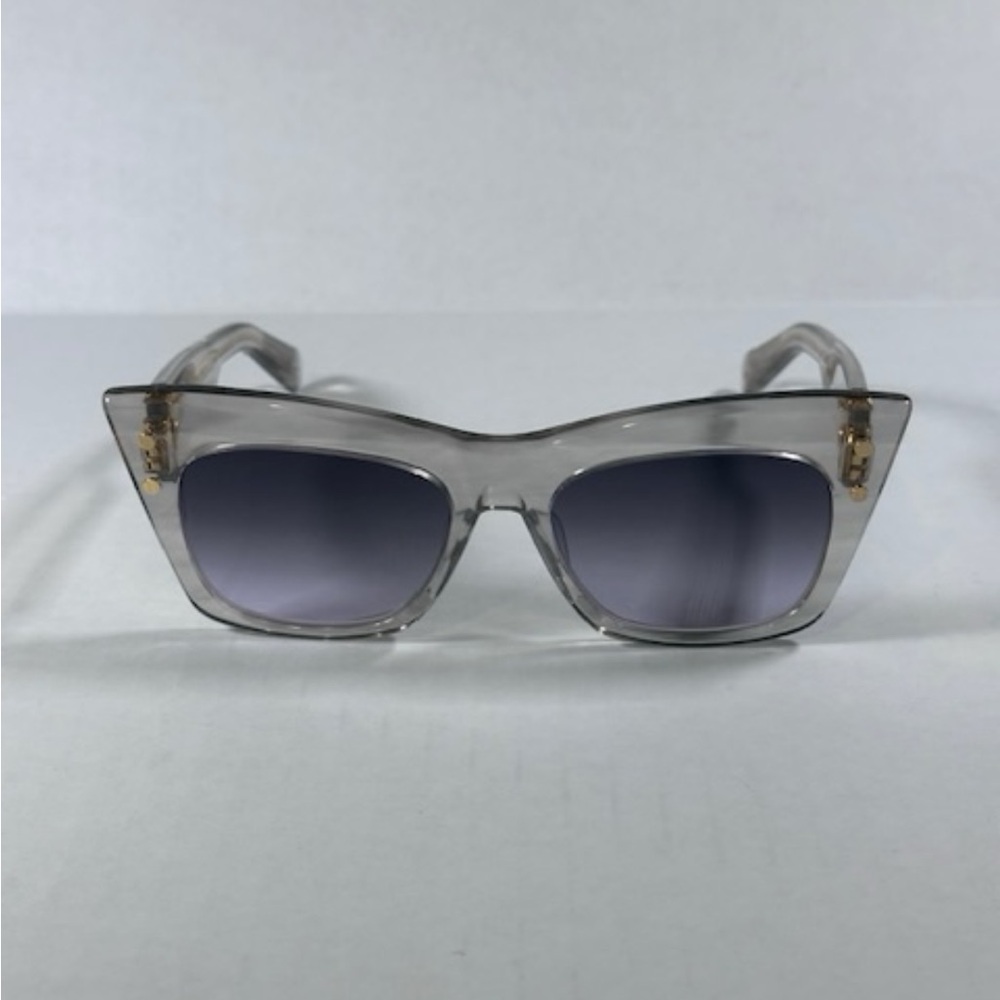 Balmain B-ll BPS 03 GRY GLD Sunglasses New Authentic